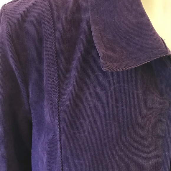 Christopher & Banks purple jacket large - Picture 2 of 8